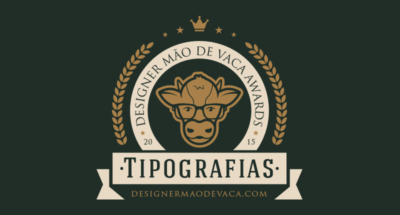 Designer Mão de Vaca Awards - 100 melhores tipografias de 2015