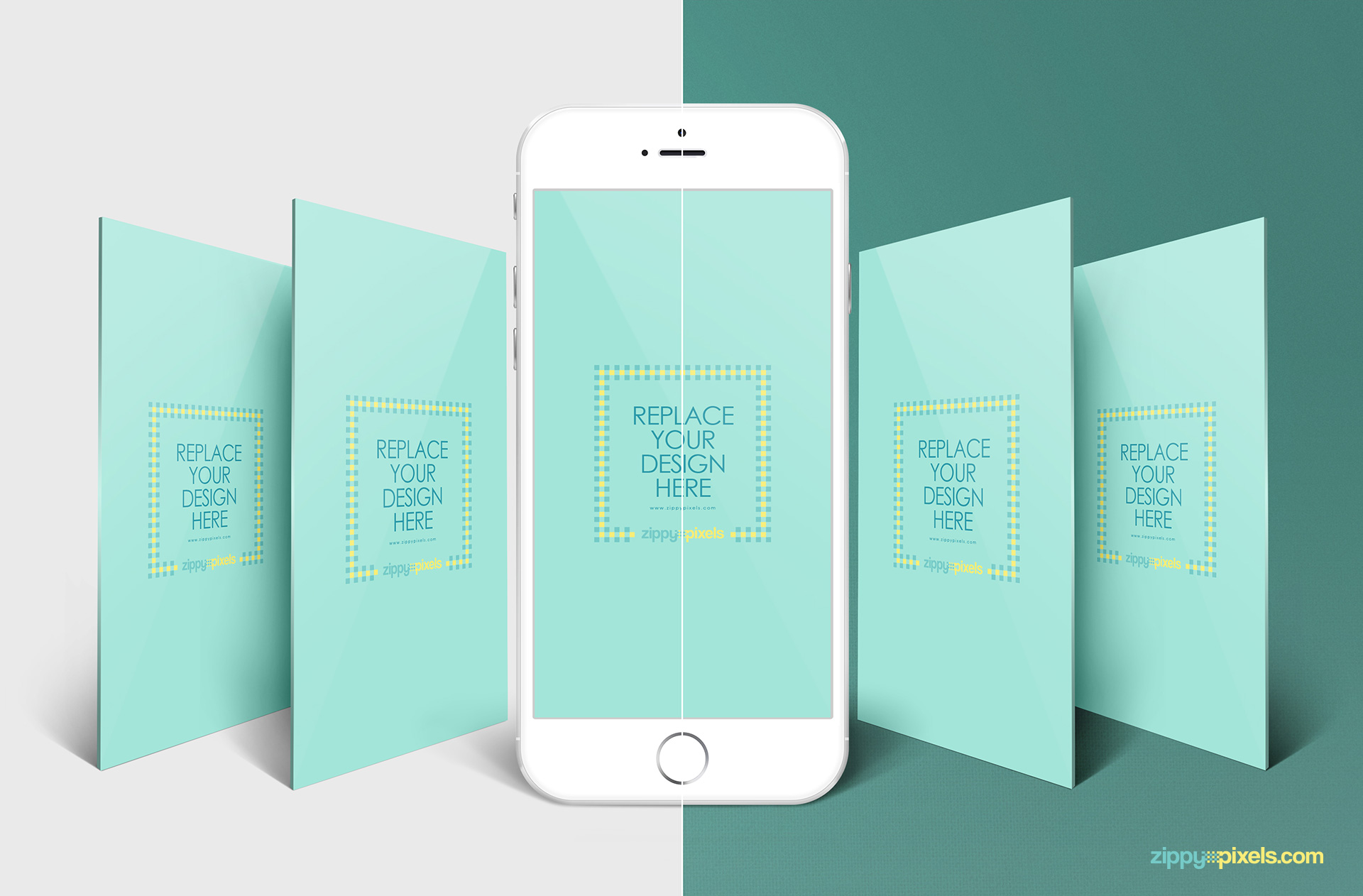 Download Mockup app screen e web