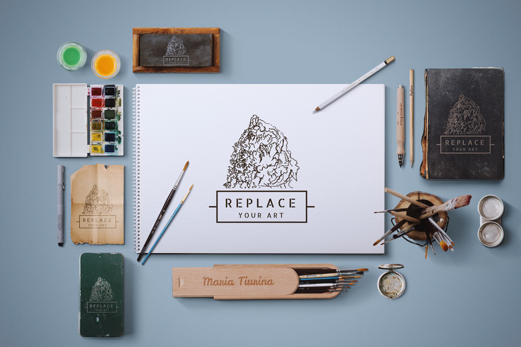 Download Mockup instrumentos de arte