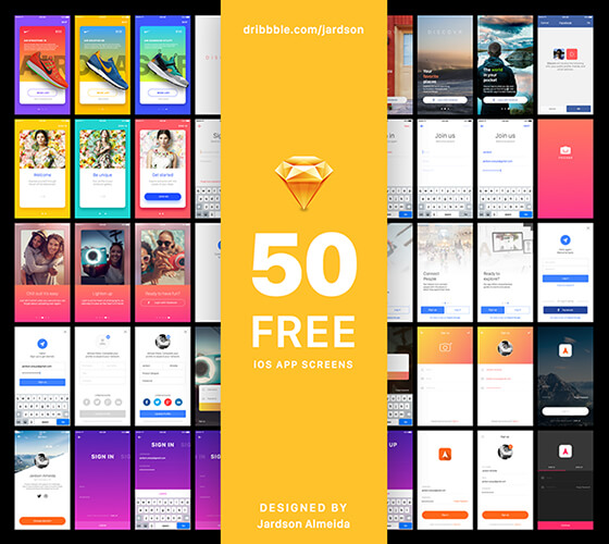 50 telas de aplicativos iOS