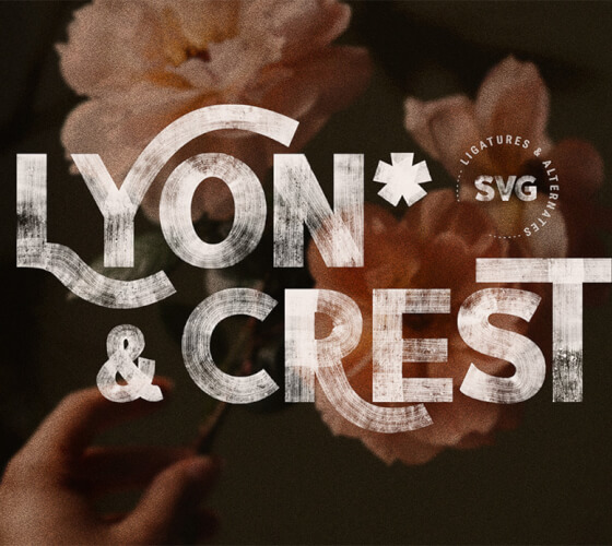 LYON & CREST SVG FONT