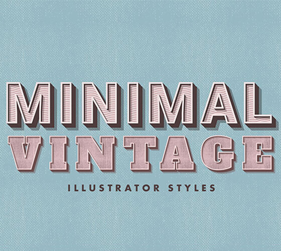 Minimal Vintage Illustrator Styles