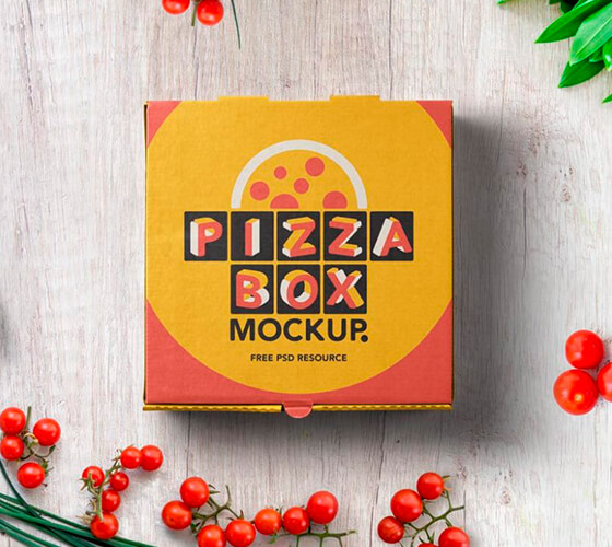 Mockup caixa de pizza #2