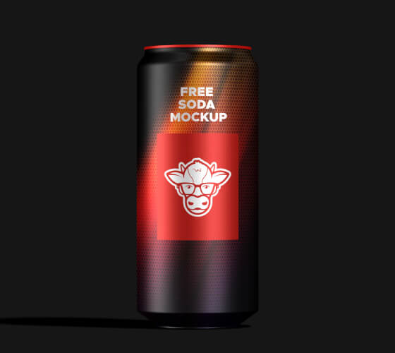 Free Soda Mockup