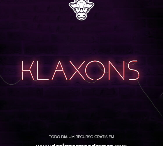 Klaxons Neon Style Font
