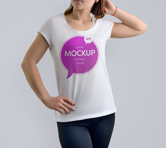 Mockup Camiseta feminina #9