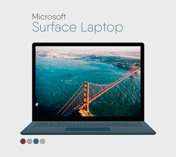 Mockup Microsoft Surface Laptop