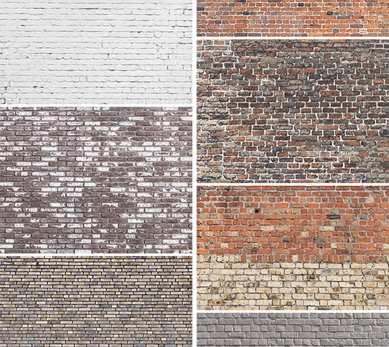 7 Texturas de parede de tijolo
