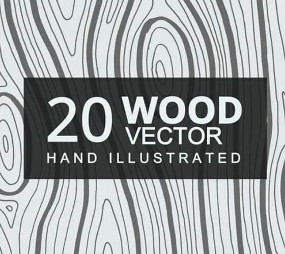 Texturas de madeira com traço manual