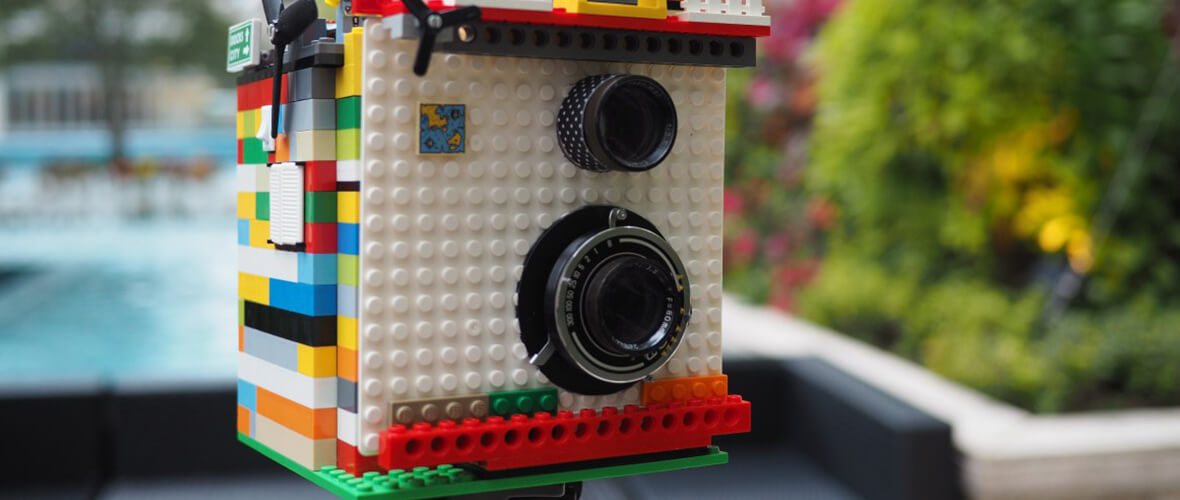 Câmera instantânea com LEGO