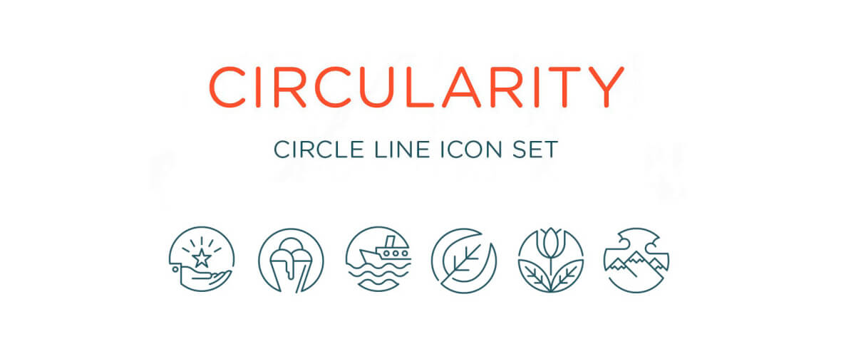Line icons circulares