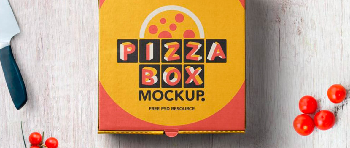 Mockup caixa de pizza #2