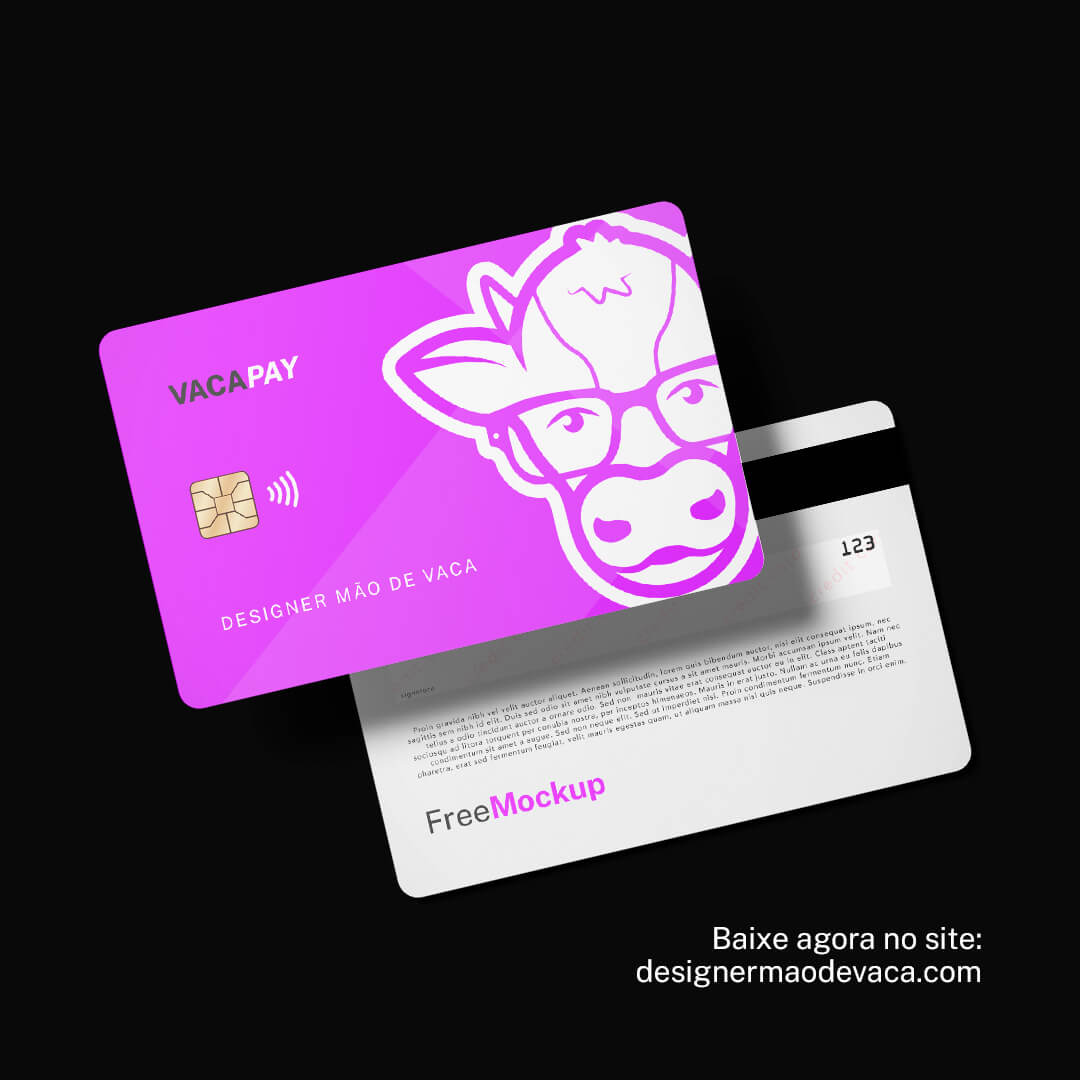 Mockup Free - Cartão de Crédito