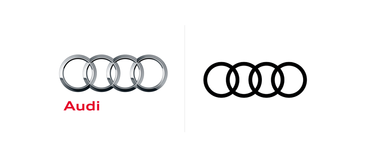 Audi anuncia novo logo no estilo Flat