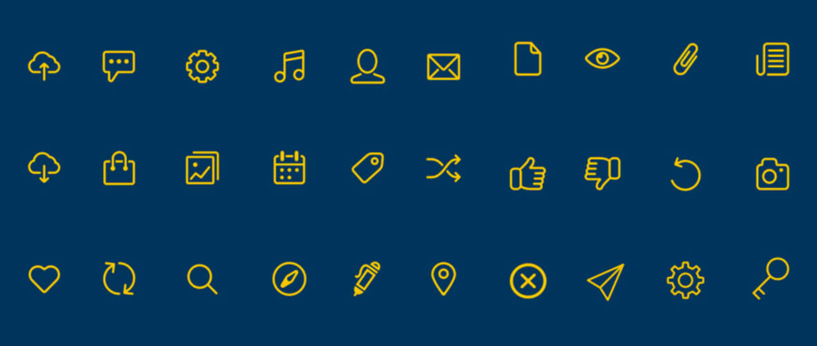 Aura 36 line icons