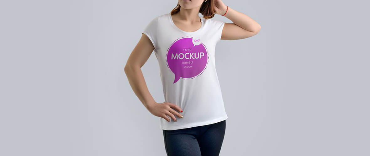 Mockup Camiseta feminina #9