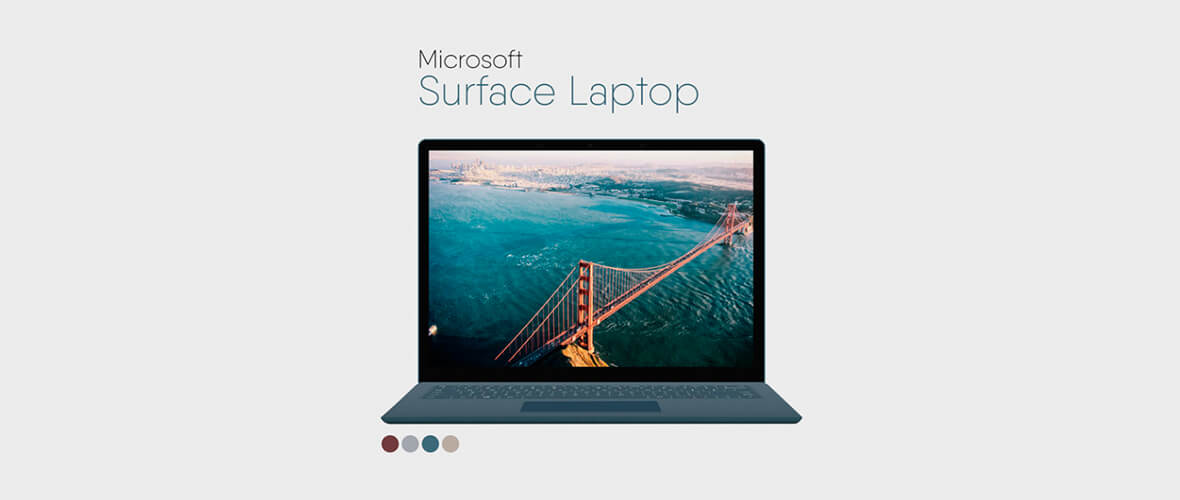 Mockup Microsoft Surface Laptop