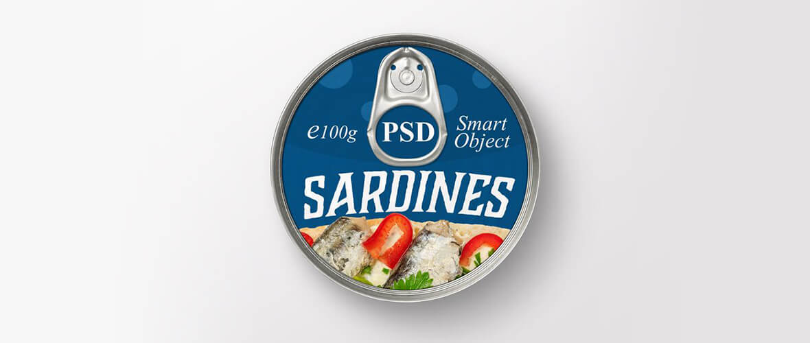 Mockup lata de sardinha