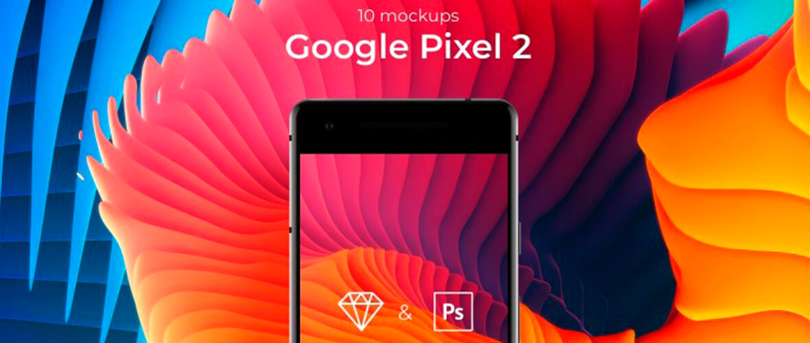 Mockup Google Pixel 2
