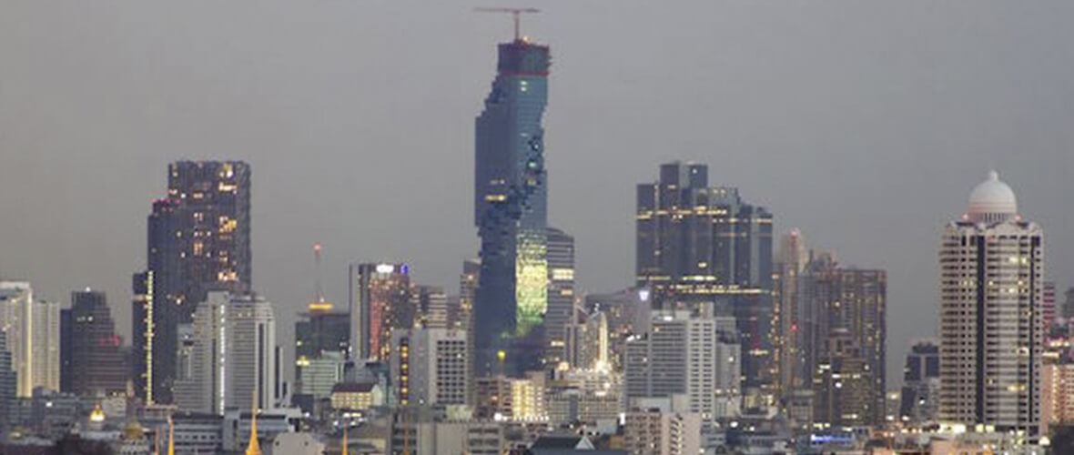 Mahanakhon Tower, prédio pixelado